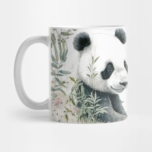 Watercolor Panda in Nature Mug